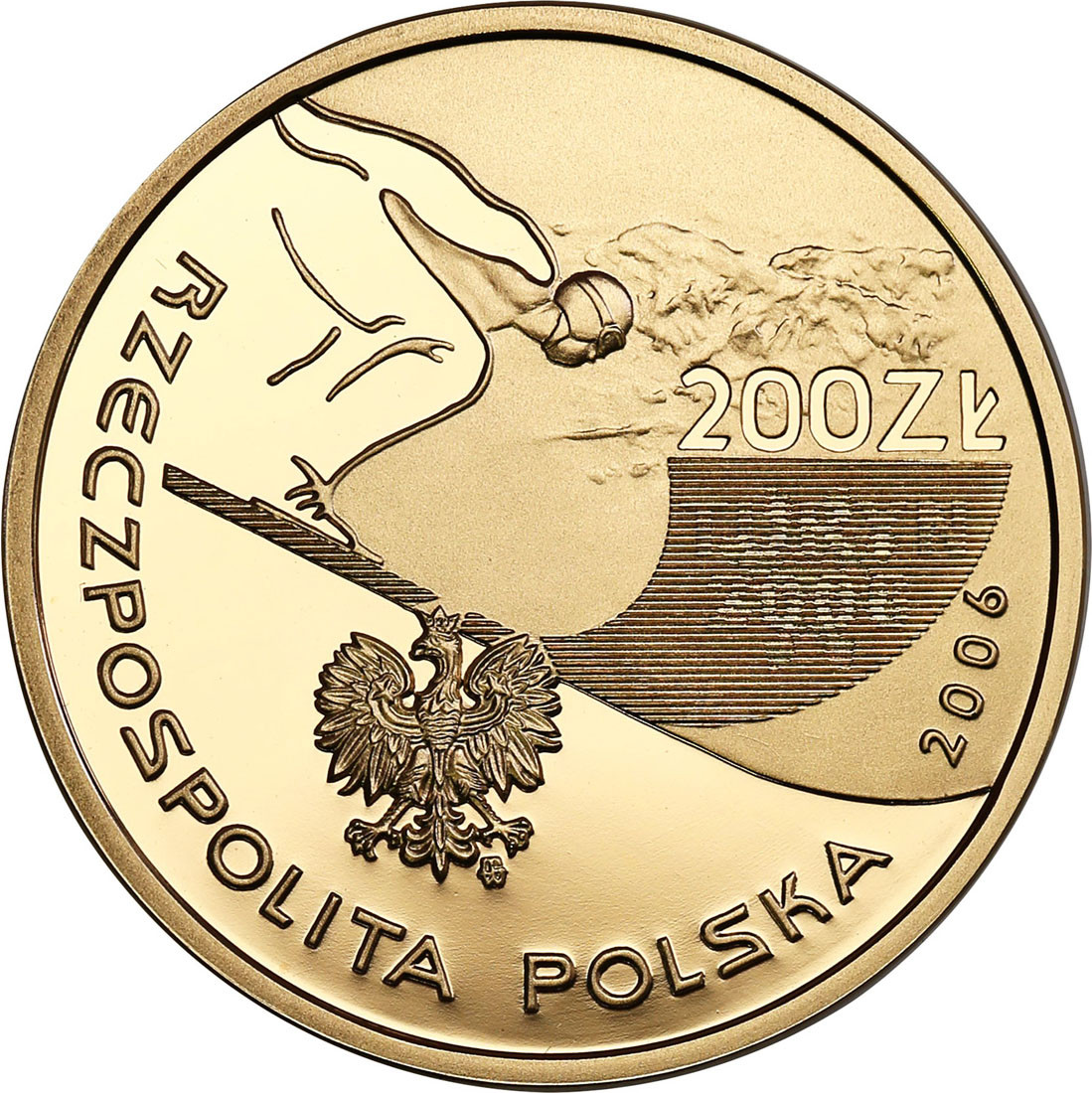III RP. 200 złotych 2006 XX Zimowe Igrzyska Olimpijskie - Turyn